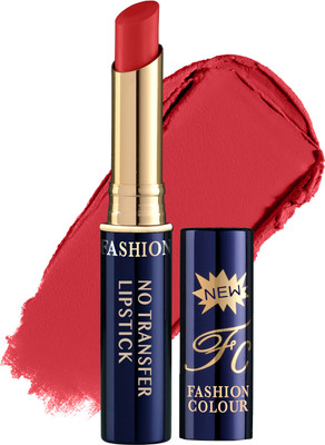 FASHION COLOUR Non-Transfer Creamy Matte Lipstick Waterproof & Smudgeproof Formula - Shade 02(ORANGE 1, 2.6 g)