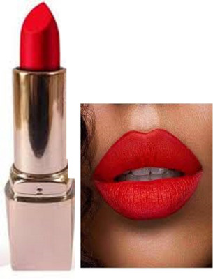 Luipui TRENDING RED MATTE FINISH LIPSTICK PACK OF 1 WATERPR5OOF AND AWESOME(RED, 6 g)