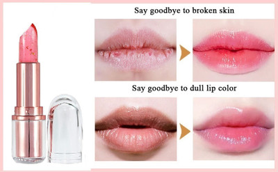 SEUNG Waterproof Colour Changing with Temperature Mood Lipstick Moisturizer Jelly(pink, 3.6 g)