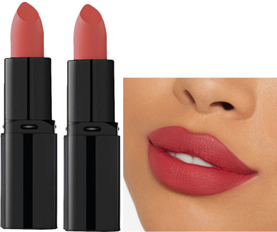 Latixmat Combo Crayon Highly Pigemented Velvet Finish Full Coverage Peach Lipstick(Peach, 7.2 g)