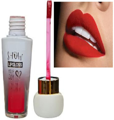 Luipui RED GLOSSY LIQUID MATE LOOK LIPSTICK PACK OF 1 AWESOME WATERPROOF(RED, 6 ml)