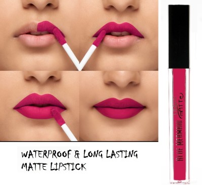 BLUEMERMAID Matte Ink Liquid Lipstick, Matte Finish 6ML For Women(PINK, 6 ml)