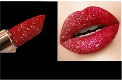 DARVING Glittering Matte Lipstick you can also used eyes and cheeks multipurpose Looks(RED, 3.8 g)