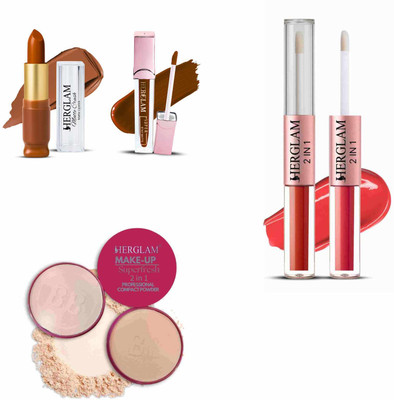 herglam Matte Lip Color Collection – Soft Texture, Full Coverage Shades(Multicolor, 10 ml)