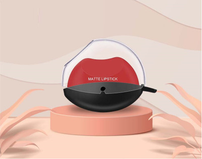 THTC Satin Matte Lipstick Long-wearing Full Coverage(Red, 8 g)