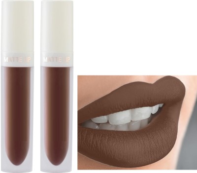 GABBU Combo Velvet lipstick Non-Transfer & Waterproof Lipstick for Women(Dark brown, 9 ml)