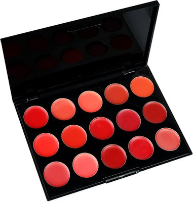 Jiwoo Matte finish 15 color lip cream Palette(Muliti color, 30 ml)