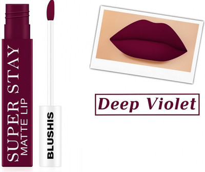 BLUSHIS Non Transfer SuperStay Waterproof Sensational Liquid(Deep Violet, 6 ml)