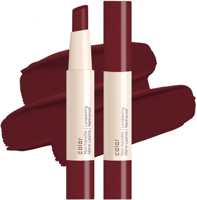 luzimaisa Deep Maroon Shade Highly Pigmented Ultra Matte Long Lasting Lipstick(Deep Maroon, 2 g)