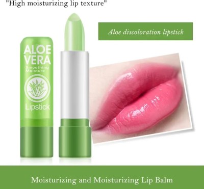 GULGLOW99 Aloe Vera Lipstick,Long Lasting Nutritious Tinted Lip Balm(GREEN, 3.6 g)