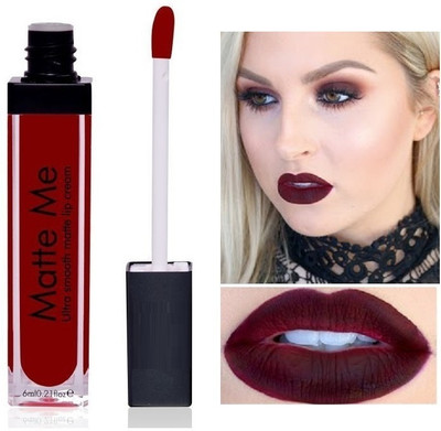 Wonholli Non Transfer Lip Color Matte Texture Lipstick(Maroon, 6 ml)