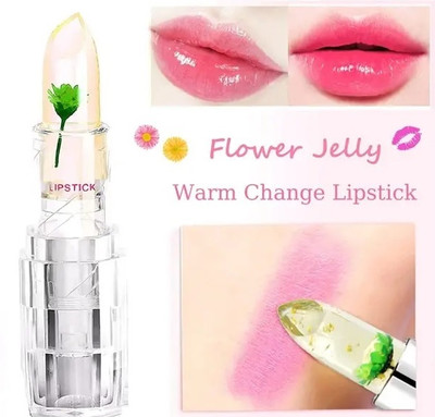 EVERERIN Colour Changing Crystal Flower Jelly Lipstick(green, 3.6 g)