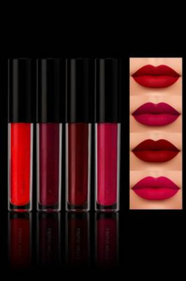 Gugly RED EDITION 4IN1 MATTE LIPSTICK WATERPROOF(multi, 12 ml)