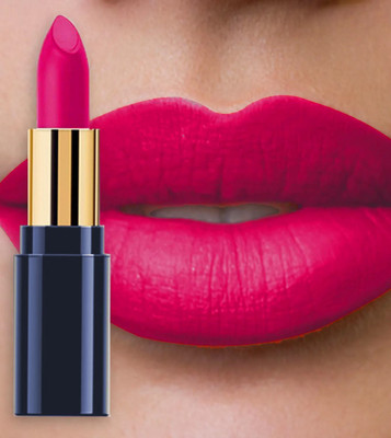 MYEONG Highly Pigmented & Rich Color Silky Matte Finish Lightweight Lipstick(ROSE, 3.5 g)
