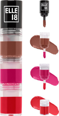 ELLE 18 Lit Lip Stack Road Trip(Road trip, 4.5 ml)