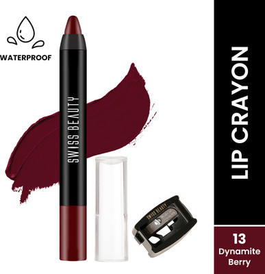 SWISS BEAUTY Stay Maxx Lip Crayon-13 Dynamite Berry(Red, 3.5 g)