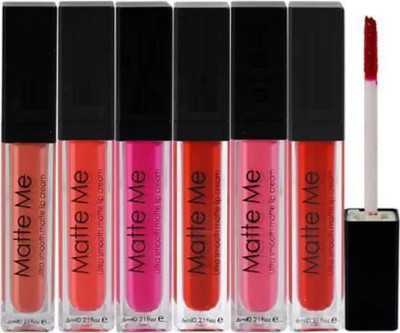 SHEFFO ads Combo Pack True Matte Ultra Smooth Liquid Lipstick Shade B(MULTICOLOR, 6 ml)