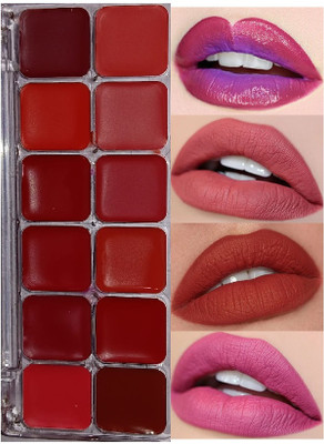 USBK Lip Gloss Plate Waterproof Easy-On Makeup Hot(MULTI-COLOR, 24 g)