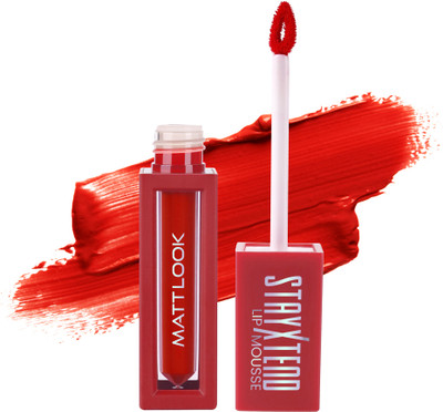 MATTLOOK Stayxtend Lip Mousse Enriched With Vitamin E & Non Sticky(03 Red Fever, 4 ml)