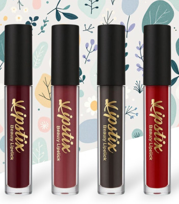 Deeparth Set of 4 Lipsticks | Bold, Smooth & Long Stay Matte Lip Color(Red Edition, 2 ml)