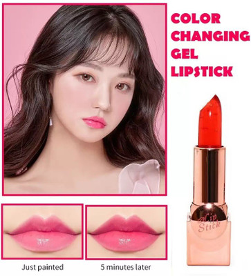 Arcanuy water proof glossy color change gel finish lipstick for moisture finish(pink, 3.6 g)