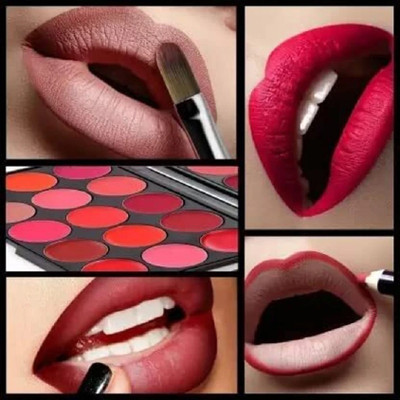 EVERERIN ULTRA SOFT MATTE 15 COLOR LIP CREAM PALETTE(MULTI COLOR, 25 g)