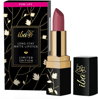 Iba Long Stay Matte Lipstick Limited Edition(L02 Turkish Rose, 4 g)