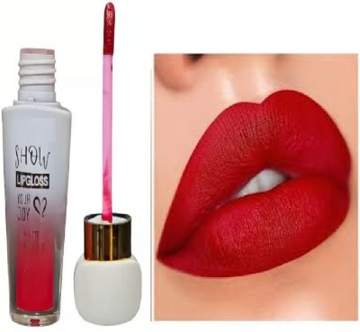 Luipui trending red finish liquid lipstick pack of 1 awesome(red, 6 ml)