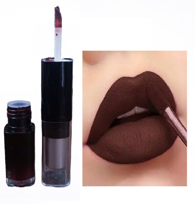 Luipui 2 IN 1 BROWN MATTE LIPSTICK WATERPROOF LONG LASTING(BROWN, 6 g)