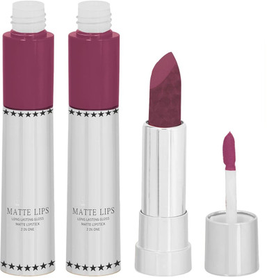 ADJD Combo Matte Lips 2 IN 1 Long Lasting Matte Lipstick Coral(Coral, 16 g)