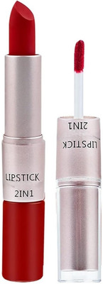 Neycare Smudge Proof & Long Lasting 2 in 1 Matte Lipstick(Red, 8 g)