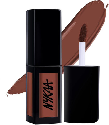 NYKAA Matte to Last Liquid Lipstick, Matte Finish, 5ml - 18 Chai(Brown, 5 ml)
