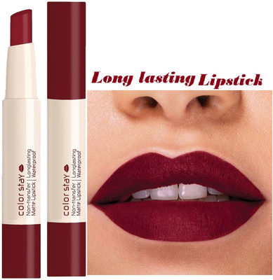 Yuency Color Stay Non Transfer Matte Lipstick(Bridal Maroon, 2.1 g)
