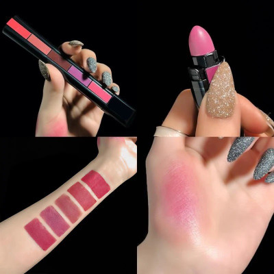 MYEONG 5 In 1 Matte Finish Non Drying Formula Lipstick(Tranding Shade, 10 g)