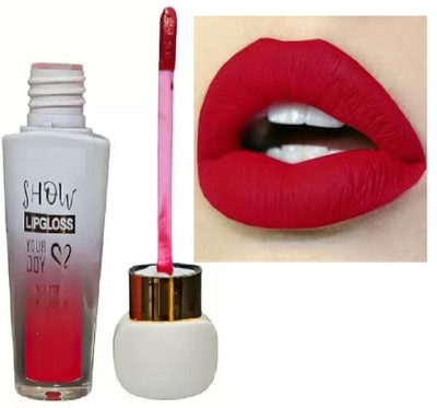 Luipui red matte liquid lipstick pack of 1 waterproof and longlasting(red, 6 ml)