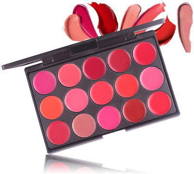 THTC MULTI COLOR MATTE & LONG LASTING CREAMY LIP C1REAM PALETTE(MULTI COLOR, 15 g)