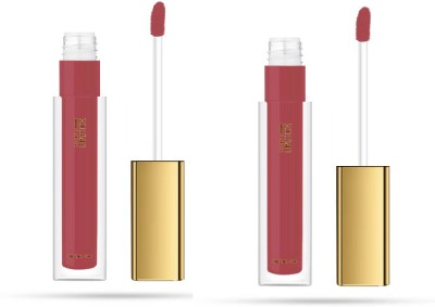 Latixmat Combo Non Transfer Waterproof Longlast Liquid Matte Lipstick Peach(Peach, 8 ml)