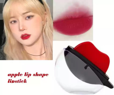 Latixmat Lazy lipstick Apple shape matte finish Lip shaped Apple designed lipsticks(Red, 10 g)