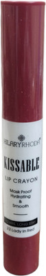 Hilary Rhoda Kissables Lip Crayon Mask Proof Hydrating & Smooth 12hrs long Lasting(Lady in Red, 3.5 ml)