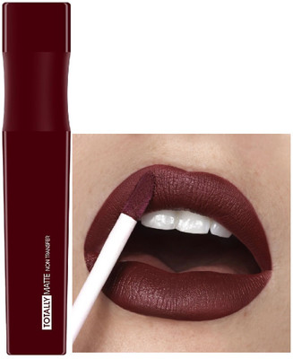 Yuency Totally Matte Non-Transfer Lipstick(deep maroon, 7.5 ml)