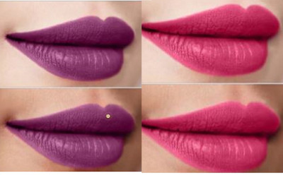 Luipui Premium New Color Matte Lipstick Lightweight, Long-lasting (Sets 2(Multicolor, 10 ml)
