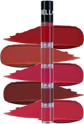 BELLAVITA HIGH FIVE 5-IN-1 LIQUID LIPSTICK | Enriched with Vitamin E | Travel Friendly(SPICE GIRL, 4.3 ml)
