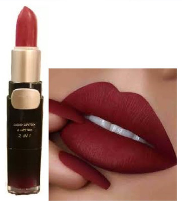 Luipui 2 IN 1 NEW MAROON MATTE FINISH LIPSTICK PACK OF 1(MAROON, 6 g)