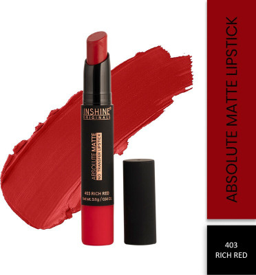 Inshine Absolute Matte No Transfer Waterproof Lipstick(RICH RED, 3.5 g)