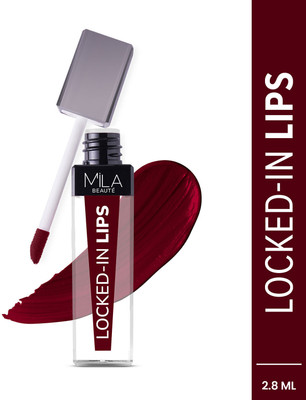 mila beaute Locked In Lips Liquid Lipstick 12 Hour Transfer Proof with Hyaluronic Acid Shade(Berry Candy, 4.5 ml)