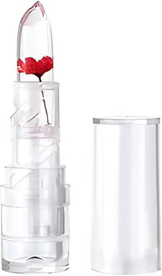 pink cheeks Flower Jelly Lipstick Color Changing Lip Balm with Real Flower Inside(pink, 10 ml)