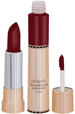 Arcanuy Lip Matte / 2 in 1 Long Lasting Matte COFFY Lipstick(COFFY BROWN, 8 g)