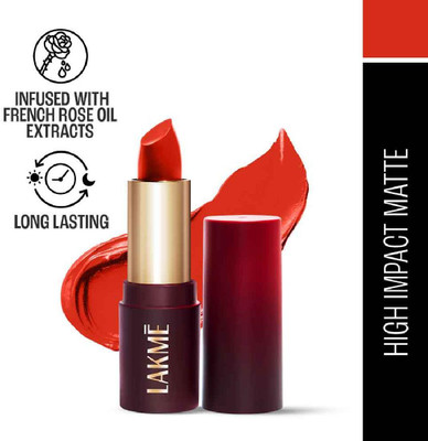 Lakmé Forever Matte Lipstick(Orange Rush, 4.5 g)