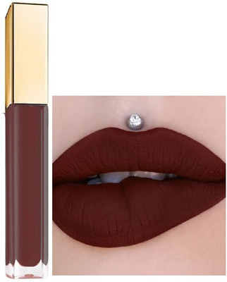 Jiwoo Transfer Proof & Smudge Proof Liquid Lipstick(DARK BROWN, 4 ml)