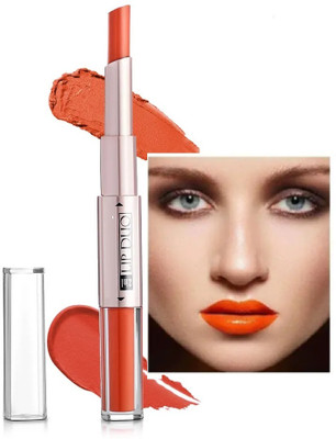 AEPRUY 2 IN 1 LONG LASTING WATERPROOF MATTE FINISH LIPSTICK(ORANGE, 8 ml)
